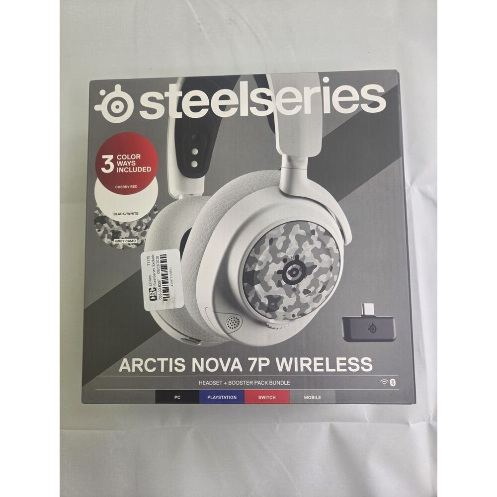 SteelSeries Arctis Nova 7P Wireless (Headset + Booster Pack Bundle)